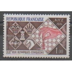 France - Poste - 1974 - Nb 1800 - Chess