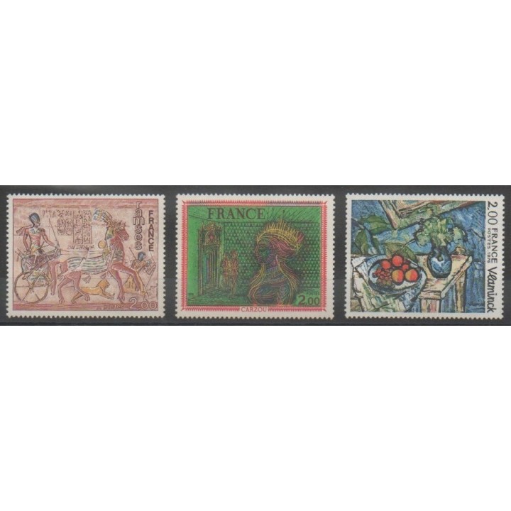 Timbres - France - Poste - 1976 - No 1899/1901 - Peinture