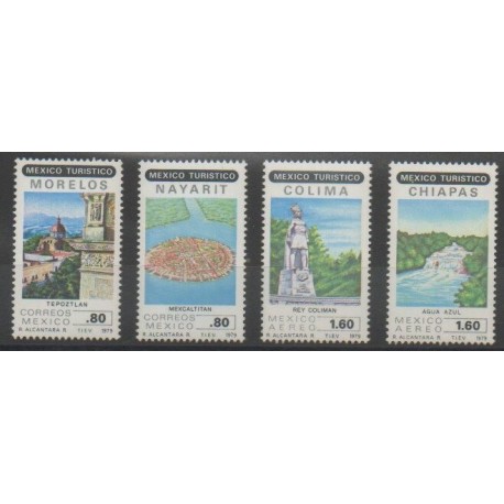 Mexique - 1979 - No 874/875 - PA505/PA506 - Monuments - Sites