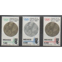 Mexique - 1980 - No 898/900 - Jeux Olympiques d'été