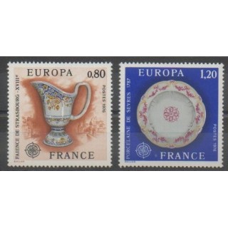 Stamps - France - Poste - 1976 - Nb 1877/1878 - Art
