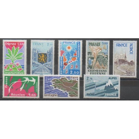 France - Poste - 1977 - No 1914/1921 - Sites