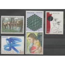 France - Poste - 1977 - No 1923/1924 - 1950/1951 - 1958 - Peinture
