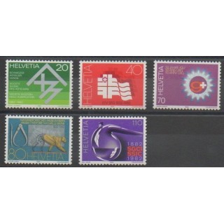Stamps - Swiss - 1982 - Nb 1143/1147