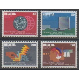 Stamps - Swiss - 1982 - Nb S457/S460 - Science