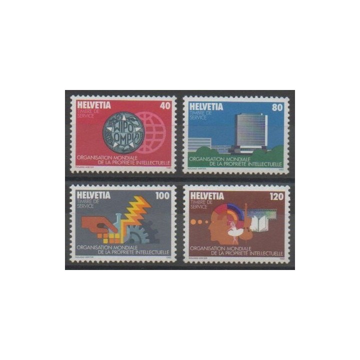 Timbres - Suisse - 1982 - No S457/S460 - Sciences et Techniques