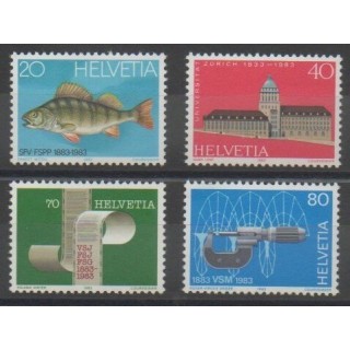 Timbres - Suisse - 1983 - No 1174/1177