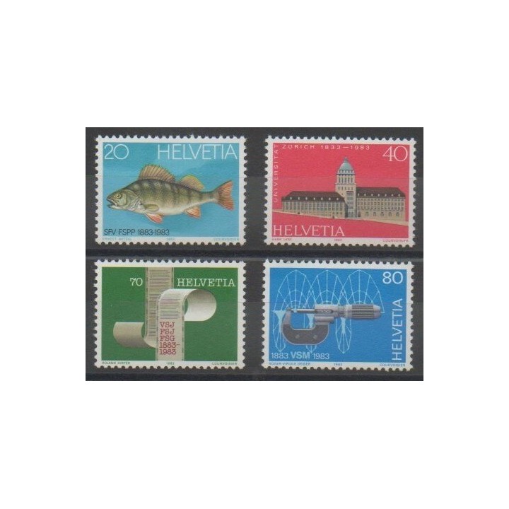 Timbres - Suisse - 1983 - No 1174/1177