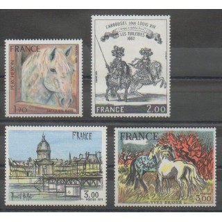 Stamps - France - Poste - 1978 - Nb 1982/1983 - 1994 - 2026 - Paintings - Horses