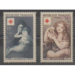 France - Poste - 1954 - No 1006/1007 - Santé ou Croix-Rouge