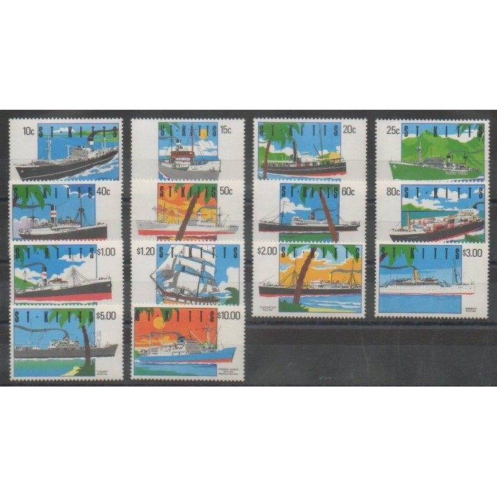 Timbres - Saint-Christophe - 1990 - No 713/726 - Navigation