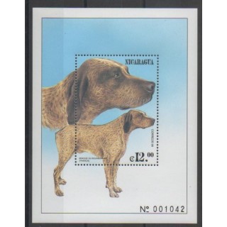 Timbres - Nicaragua - 2000 - No BF290 - Chiens