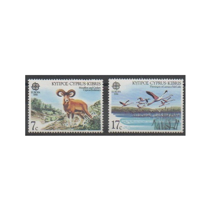 Stamps - Cyprus - 1986 - Nb 651/652 - Environment - Europa