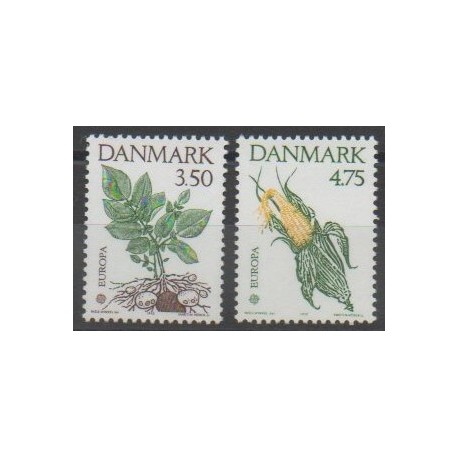 Denmark - 1992 - Nb 1028/1029 - Fruits - Flora - Europa