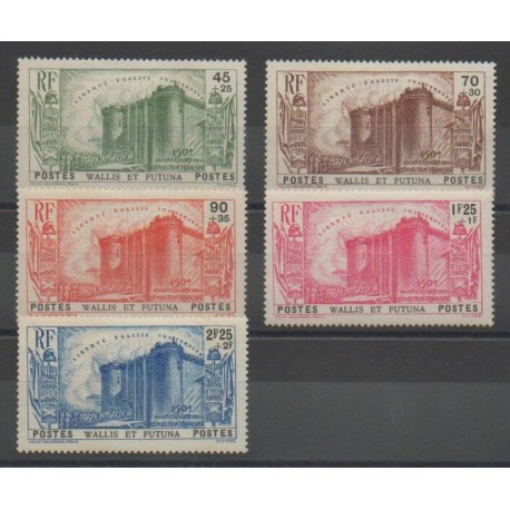 Wallis and Futuna - 1939 - Nb 72/76 - French Revolution - Mint hinged