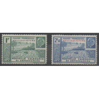 Timbres - Wallis et Futuna  - 1941 - No 90/91