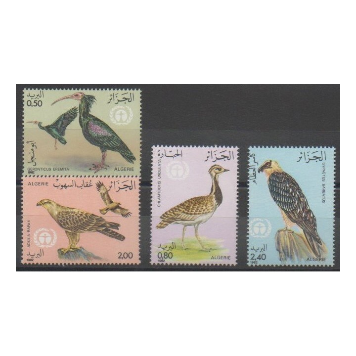 Stamps - Algeria - 1982 - Nb 772/775 - Birds