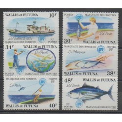 Wallis et Futuna - 1979 - No 226/231 - Animaux marins