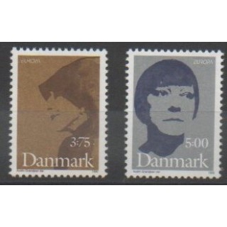 Timbres - Danemark - 1996 - No 1128/1129 - Célébrités - Europa