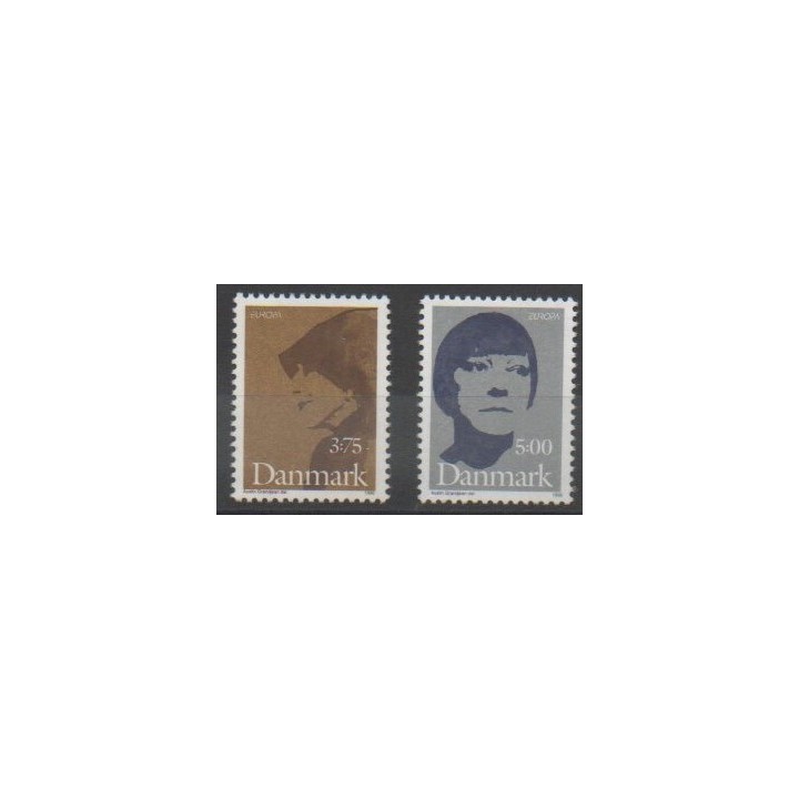 Timbres - Danemark - 1996 - No 1128/1129 - Célébrités - Europa