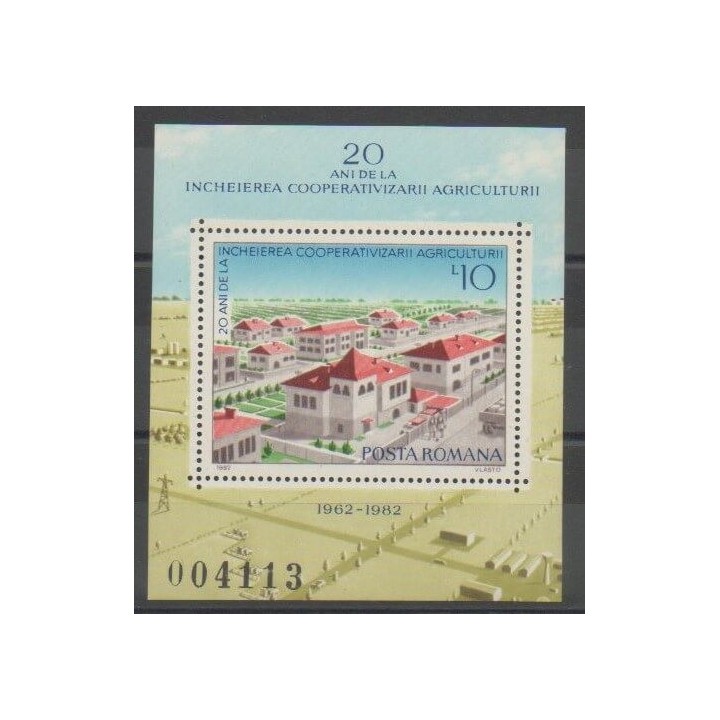 Stamps - Romania - 1982 - Nb BF156 - Sights