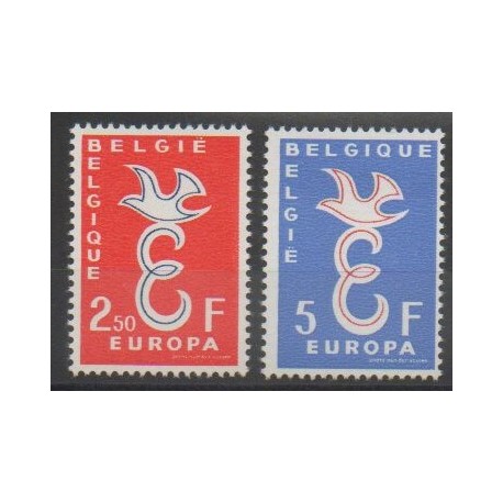 Belgique - 1958 - No 1064/1065 - Europa