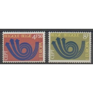 Timbres - Belgique - 1973 - No 1661/1662 - Europa