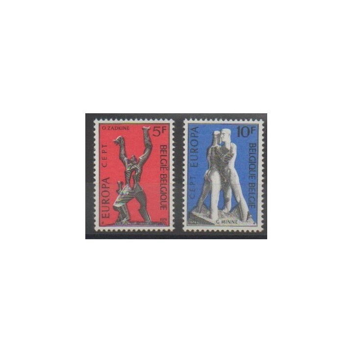 Stamps - Belgium - 1974 - Nb 1707/1708 - Art - Europa