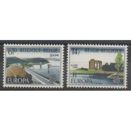 Belgium - 1977 - Nb 1848/1849 - Monuments - Europa