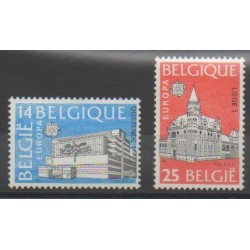 Belgique - 1990 - No 2367/2368 - Monuments - Europa