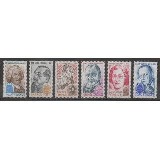 Timbres - France - Poste - 1979 - No 2029/2032B - Célébrités