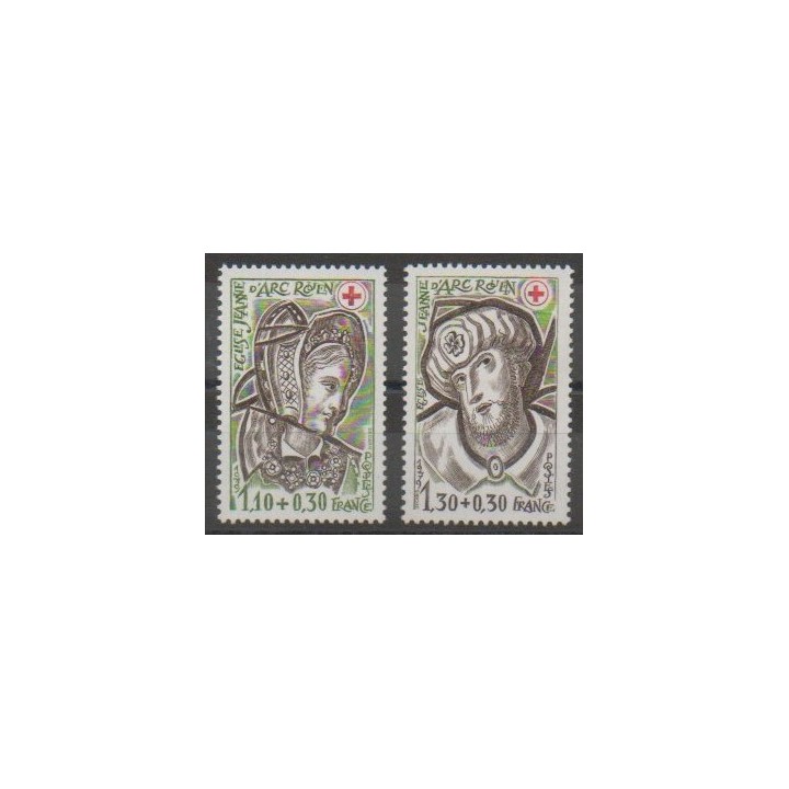 Stamps - France - Poste - 1979 - Nb 2070/2071 - Health