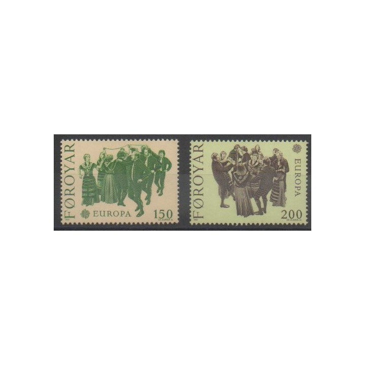 Timbres - Féroé (Iles) - 1981 - No 57/58 - Europa
