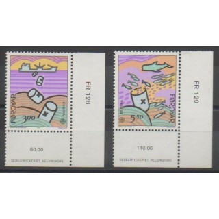 Stamps - Faroe (Islands) - 1986 - Nb 128/129 - Environment - Europa