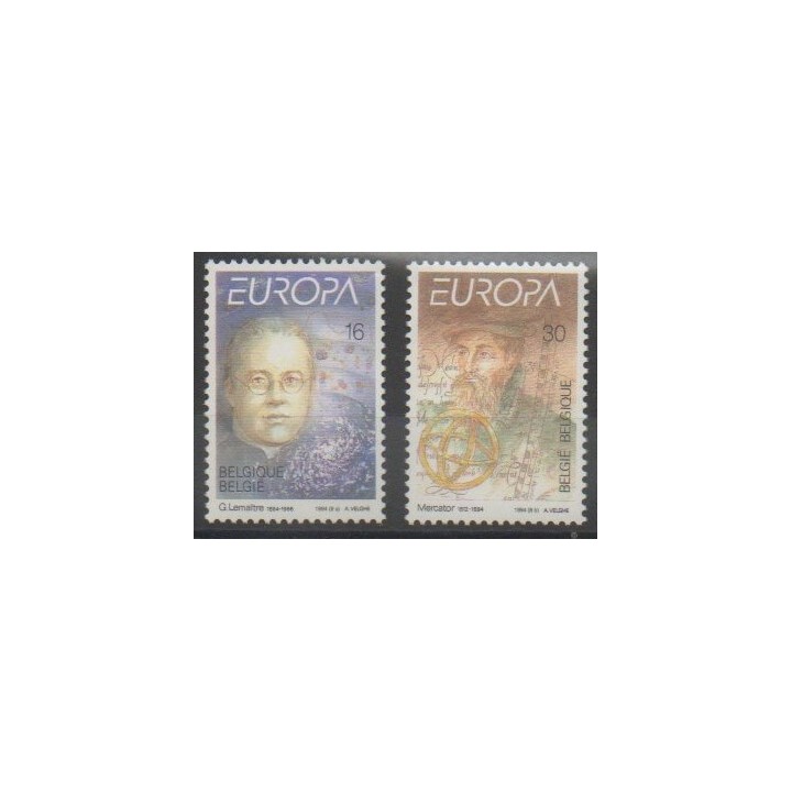 Stamps - Belgium - 1994 - Nb 2551/2552 - Science - Europa