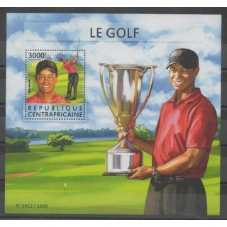 Stamps - Central African Republic - 2015 - Nb BF867 - Various sports