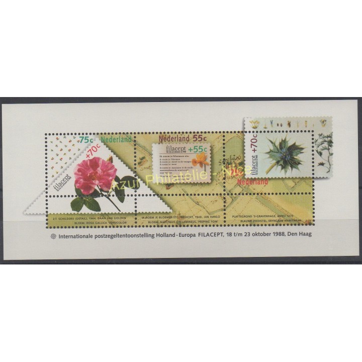 Timbres - Thème timbres sur timbres - Pays-Bas - 1988 - No BF 31