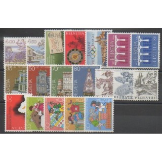 Stamps - Swiss - complete year - 1984 - Nb 1194/1216 - BF24