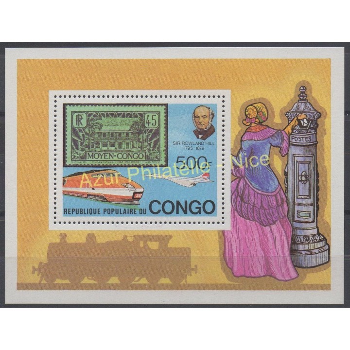Timbres - Thème timbres sur timbres - Congo (République du) - 1979 - No BF 19