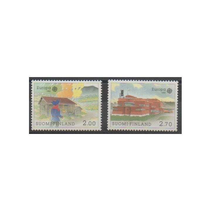 Timbres - Finlande - 1990 - No 1074/1075 - Europa