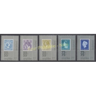 Timbres - Thème timbres sur timbres - Pays-Bas - 1976 - No 1054/1058