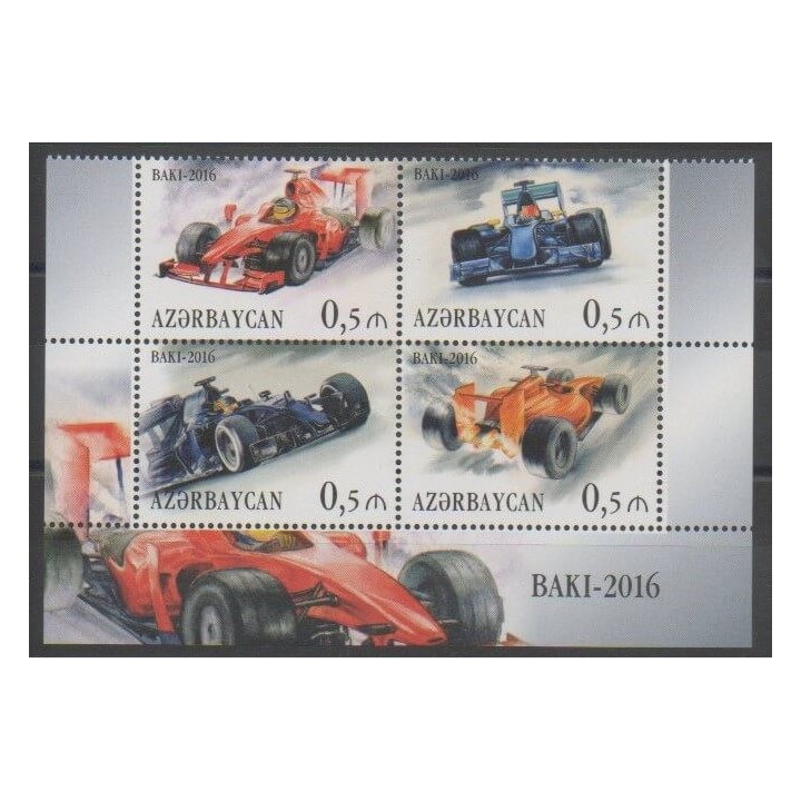 Timbres - Azerbaïdjan - 2016 - No 933/936 - Voitures