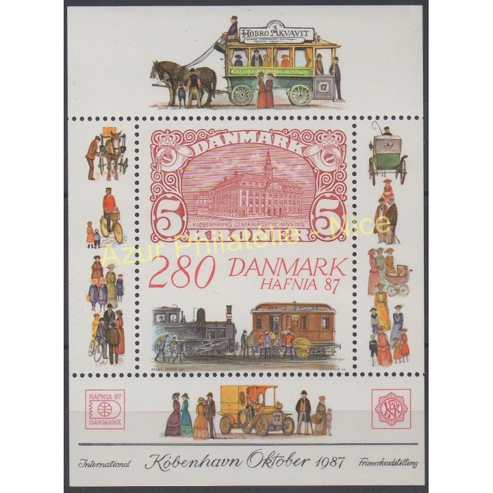 Stamps - Theme stamps on stamps - Denmark - 1987 - Nb BF 8