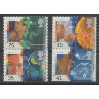 Timbres - Grande-Bretagne - 1994 - No 1780/1783 - Santé ou Croix-Rouge - Europa