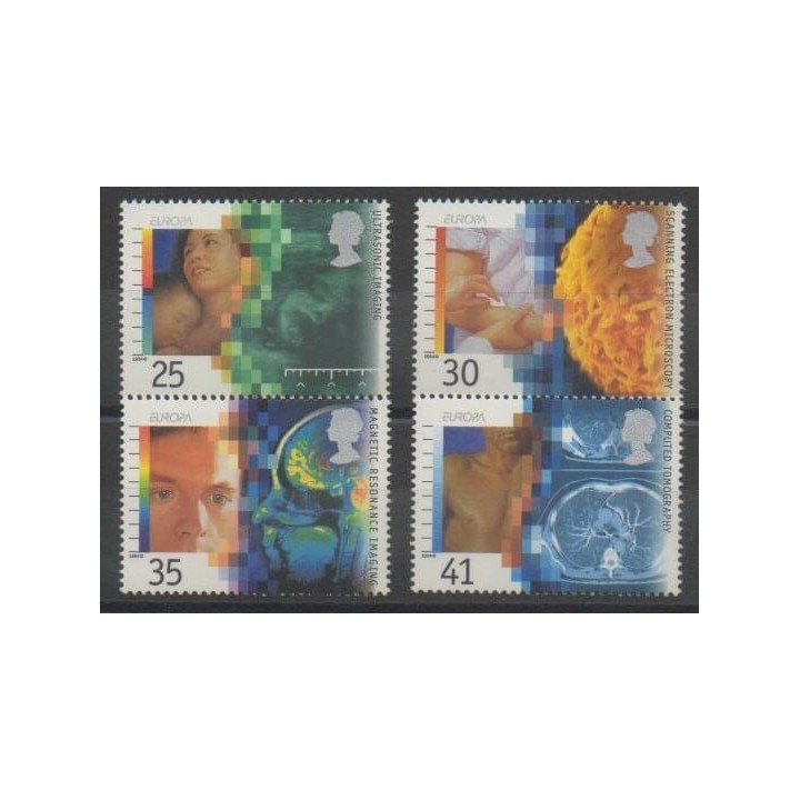Timbres - Grande-Bretagne - 1994 - No 1780/1783 - Santé ou Croix-Rouge - Europa