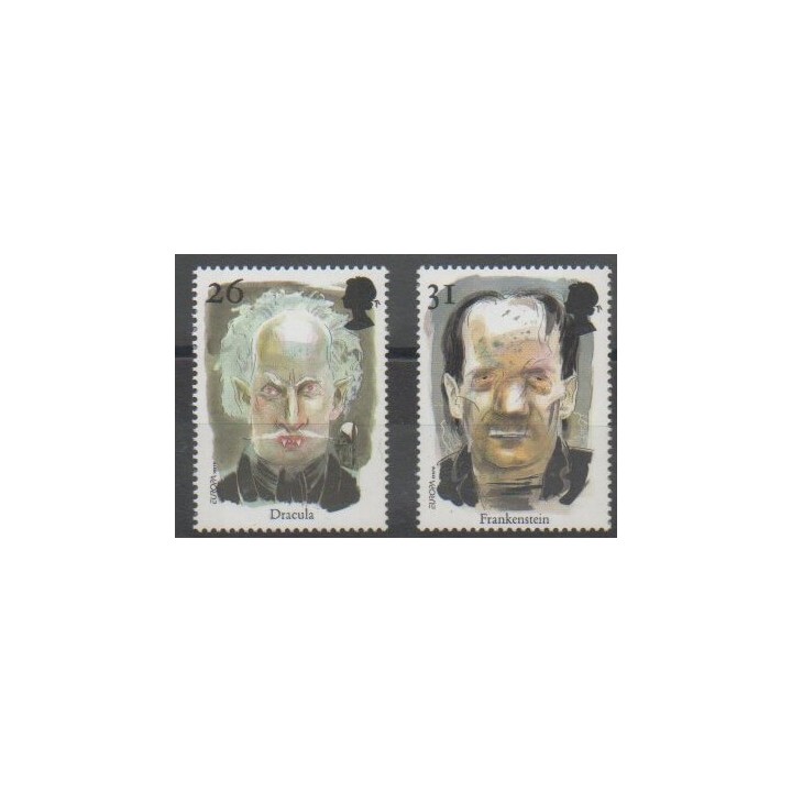 Timbres - Grande-Bretagne - 1997 - No 1957/1958 - Littérature - Europa