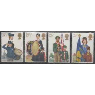 Stamps - Great Britain - 1982 - Nb 1039/1042 - Scouts