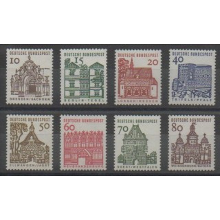 Timbres - Allemagne occidentale (RFA) - 1964 - No 322/328 - Monuments