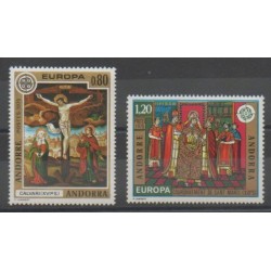 French Andorra - 1975 - Nb 243/244 - Paintings - Europa