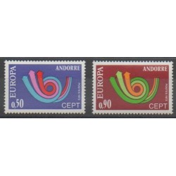 French Andorra - 1973 - Nb 226/227 - Europa
